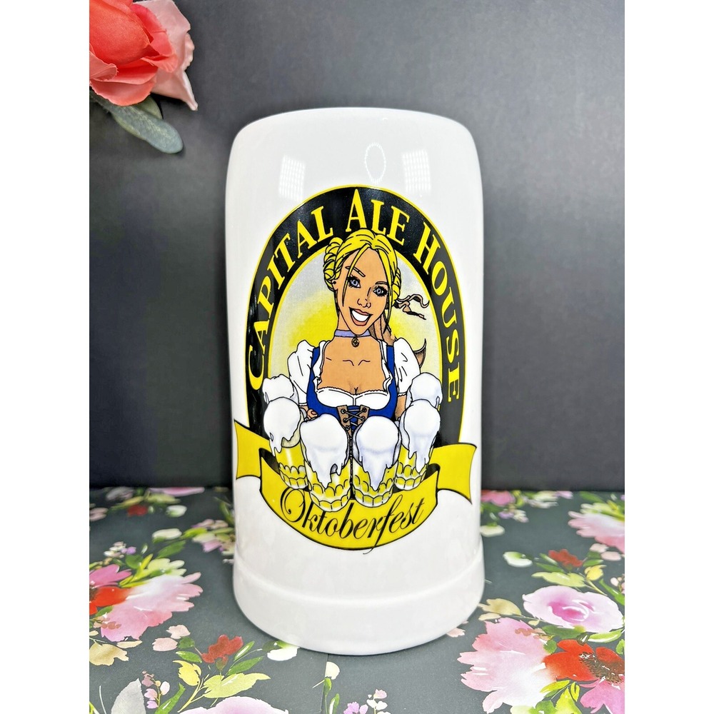 Capital Ale House Oktoberfest Ceramic Beer‎ Stein 1 Liter Mug